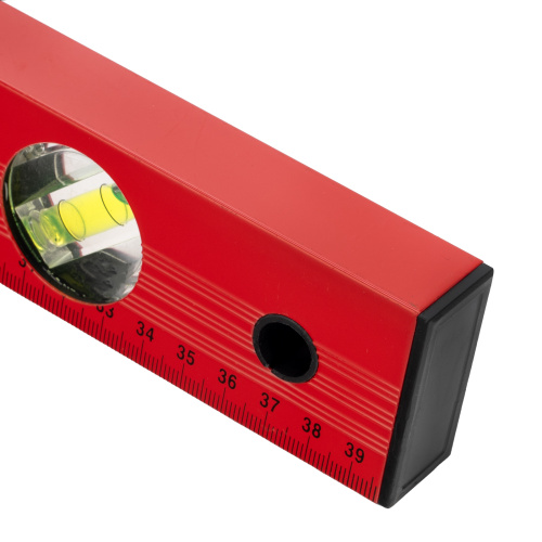 Уровень алюминиевый, 400 мм, 3 глазка, красный, линейка Matrix по ценам производителя в Москве с доставкой по всей России