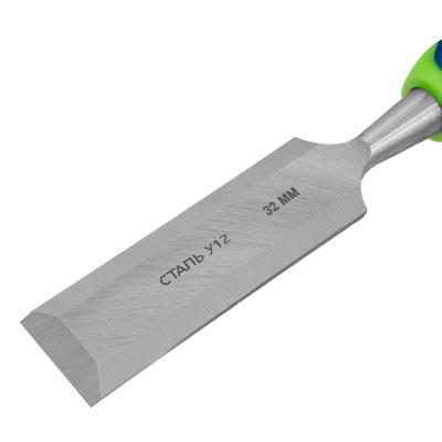 Долото-стамеска, 32 мм, двухкомпонентная рукоятка Сибртех по ценам производителя в Москве с доставкой по всей России