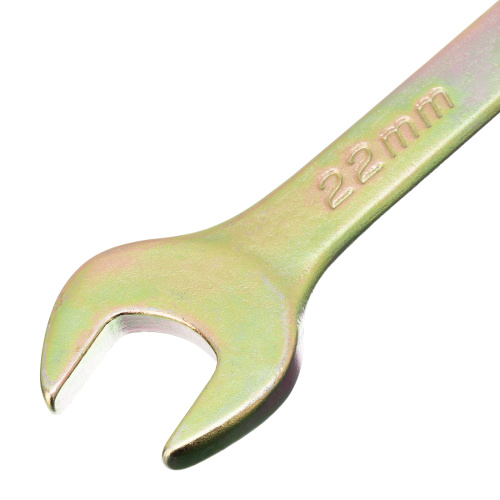 Ключ комбинированный, 22 мм, желтый цинк Сибртех по ценам производителя в Москве с доставкой по всей России