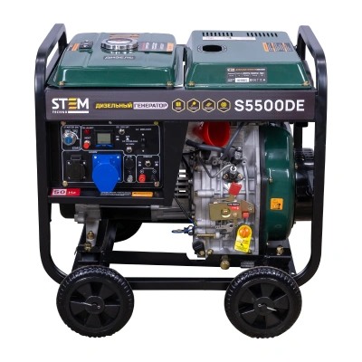 Генератор дизельный STEM Techno S5500DE (5.5 кВт, электростартер, дисплей, подогрев) по ценам производителя в Москве с доставкой по всей России