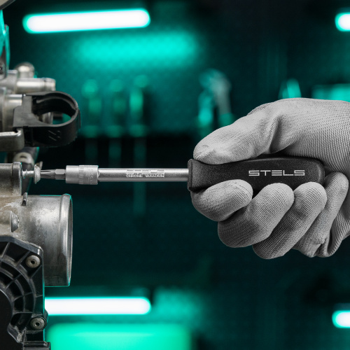 Набор инструментов 1/2", 1/4", CrV, 12 гранные головки, пластиковый кейс, 94 предмета Stels по ценам производителя в Москве с доставкой по всей России