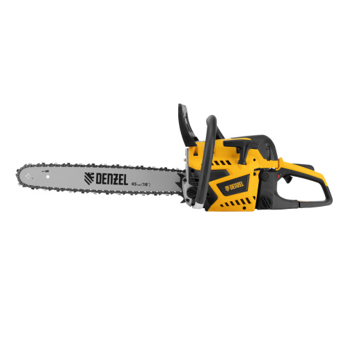 Пила цепная бензиновая DS-5218, шина 45 см, 52 см3, 3 л.с, шаг 0,325, паз 1,5 мм, 72 звена Denzel по ценам производителя в Москве с доставкой по всей России
