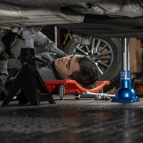 Домкрат механический бутылочный, 2 т, h подъема 150-310 мм, 2 части (домкрат, ручка) Stels по ценам производителя в Москве с доставкой по всей России