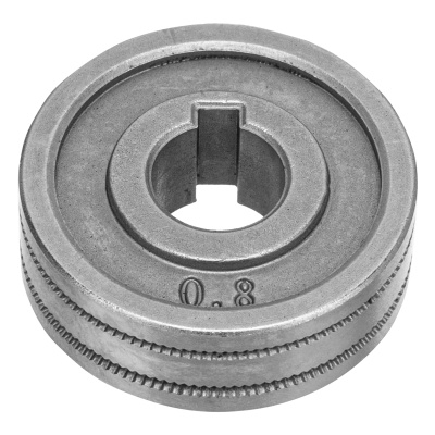 Подающий ролик, зубчатый профиль под флюсовую проволоку 0,8-1мм, 2 шт Denzel по ценам производителя в Москве с доставкой по всей России