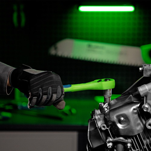 Ключ-трещотка 1/2", CrV, 72 зуба, с быстрым сбросом Сибртех по ценам производителя в Москве с доставкой по всей России