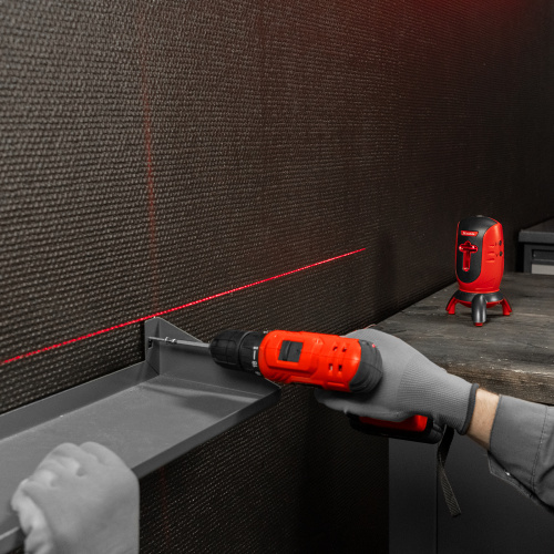 Лазерный уровень ML01T, дальность 10 м, точность ± 0,5 мм, / 1 м, длина волны 650 нм, проекция 1 вертикальная 1 горизонтальная плоскость, резьба под штатив 5/8" Matrix по ценам производителя в Москве с доставкой по всей России