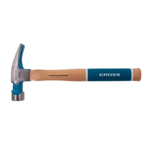 Молоток-гвоздодер, 680 г, угол 75, магнит, обрезиненная рукоятка AMERICAN HICKORY GROSS по ценам производителя в Москве с доставкой по всей России