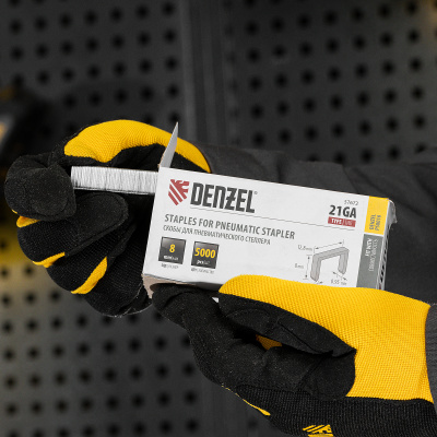 Скобы 21GA для пнев. степл., 8мм, шир. - 0,95мм, тол. - 0,6мм, шир. скобы - 12,8мм, 5000шт Denzel по ценам производителя в Москве с доставкой по всей России