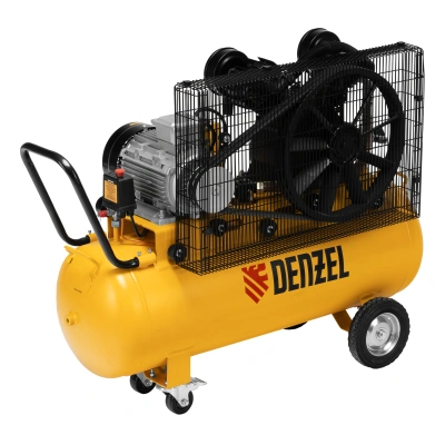 Компрессор воздушный рем. привод BCV 4000-T/100, 4,0 кВт, 100 литров, 690 л/мин Denzel по ценам производителя в Москве с доставкой по всей России