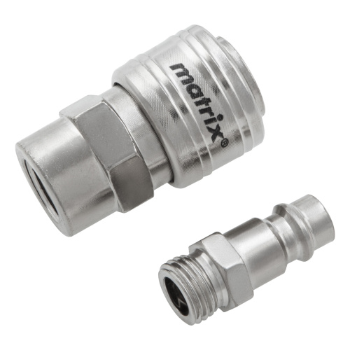 Набор переходников, быстросъемное соединение, резьбовое соед, 2 шт, внутр. D 1/4 Matrix по ценам производителя в Москве с доставкой по всей России