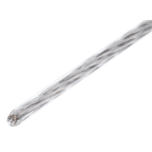 Трос металлополимерный прозрачный ПР-3.0, толщина 3.0 мм, моток 20 метров Сибртех по ценам производителя в Москве с доставкой по всей России