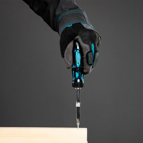 Отвертка реверсивная с удлинителем, трещотка 72 зуба, 12 шт, сталь S2 Gross по ценам производителя в Москве с доставкой по всей России