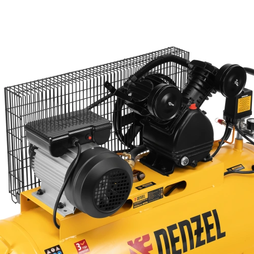 Компрессор воздушный BCV2200/100, ременный привод, 2.2 кВт, 100 литров, 370 л/мин Denzel по ценам производителя в Москве с доставкой по всей России