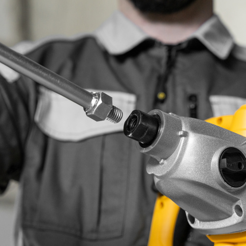 Насадка для миксера, для тяжелых растворов, 120 х 590 мм, оцинкованная, хвостовик резьба М14 Сибртех по ценам производителя в Москве с доставкой по всей России