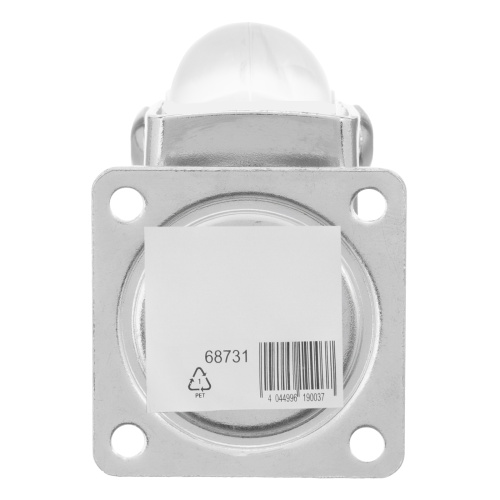 Колесо ПУ прозрачное поворотное d-35 мм, крепление платформенное Сибртех по ценам производителя в Москве с доставкой по всей России