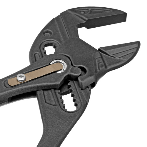 Клещи переставные, кнопочный механизм, обливные рукоятки, сантехнические, 250 мм Denzel по ценам производителя в Москве с доставкой по всей России