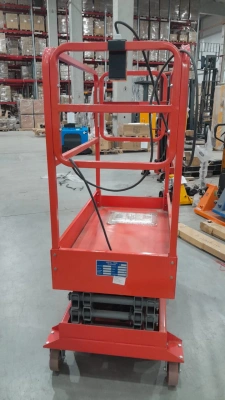 Подъемник ножничный передвижной 500 кг 12/14 м TOR SJY-0,5-12 DC аккумуляторный по ценам производителя в Москве с доставкой по всей России