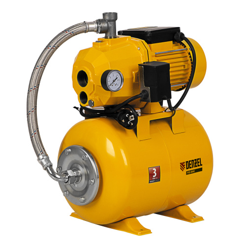 Насосная станция эжекторная PSD800C, 800 Вт, 2400 л/ч, ресивер 24 л, всасывание 20 м Denzel по ценам производителя в Москве с доставкой по всей России