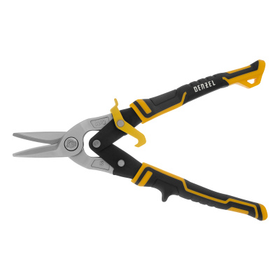Ножницы по металлу, 270 мм, прямой рез, сталь-CrMo, трехкомпонентные рукоятки Denzel по ценам производителя в Москве с доставкой по всей России