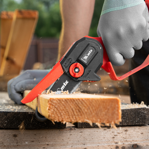 Цепная мини-пила аккумуляторная, MCS-100, шина 100 мм, Li-Ion, 20 В MTX по ценам производителя в Москве с доставкой по всей России