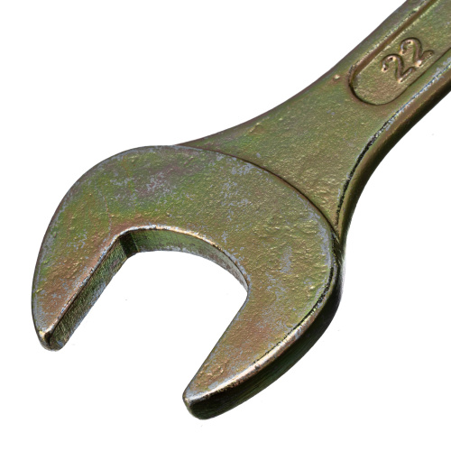 Ключ рожковый, 19 х 22 мм, желтый цинк Сибртех по ценам производителя в Москве с доставкой по всей России