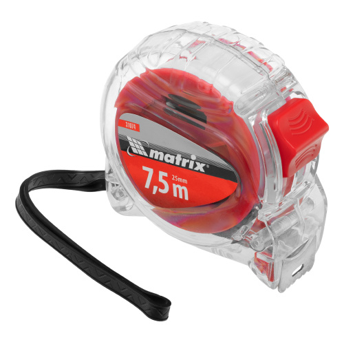 Рулетка Crystal,7,5 м х 25 мм,корпус из поликарбоната Matrix по ценам производителя в Москве с доставкой по всей России