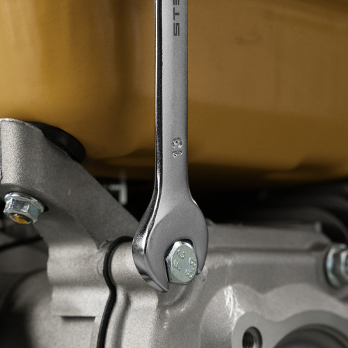 Ключ комбинированный, 13 мм, CrV, матовый хром Stels по ценам производителя в Москве с доставкой по всей России