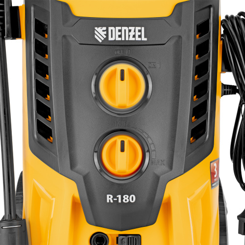 Моечная машина высокого давления R-180, 2200 Вт, 180 бар, 380 л/ч, колесная Denzel по ценам производителя в Москве с доставкой по всей России