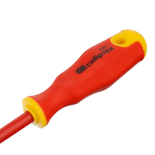 Отвертка диэлектрическая SL3 х 75 мм, CrV, до 1000 В, двухкомпонентная рукоятка Сибртех по ценам производителя в Москве с доставкой по всей России