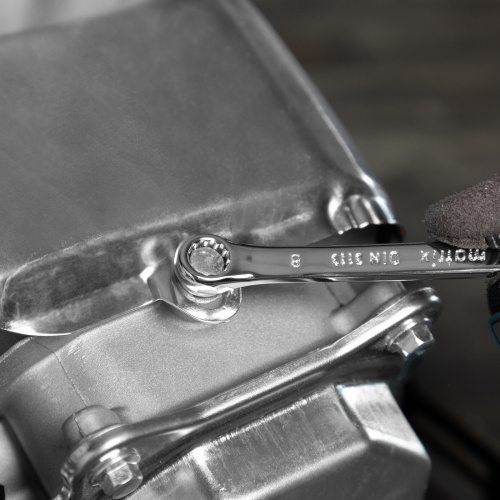 Набор ключей комбинированных, 6-22 мм, 12 шт, CrV, полированный хром Matrix по ценам производителя в Москве с доставкой по всей России