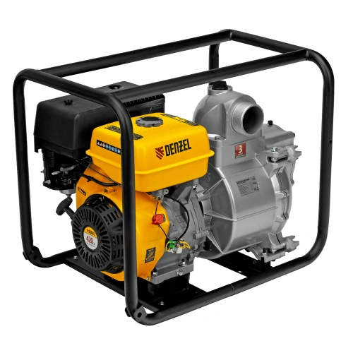 Мотопомпа бензиновая для грязной воды PX-80D, 15 л.с, 3", 1500 л/мин, глубина 8 м , напор 30 м Denzel по ценам производителя в Москве с доставкой по всей России