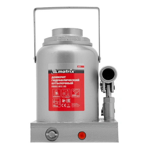 Домкрат гидравлический бутылочный, 30 т, h подъема 244-370 мм Matrix по ценам производителя в Москве с доставкой по всей России