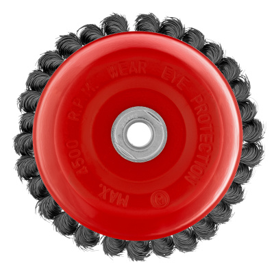 Щетка для УШМ, 150 мм, М14, "чашка", крученая проволока 0.35 мм Matrix по ценам производителя в Москве с доставкой по всей России