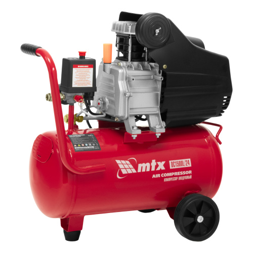 Компрессор воздушный DC1500L/24, 1,5 кВт, 24 л, 210 л/мин MTX по ценам производителя в Москве с доставкой по всей России