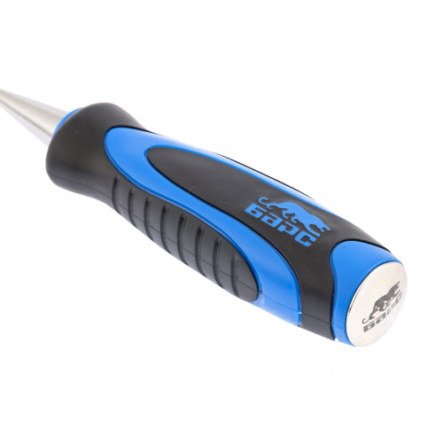 Долото-стамеска, плоская, 14 мм, двухкомпонентная рукоятка, металлический затыльник Барс по ценам производителя в Москве с доставкой по всей России