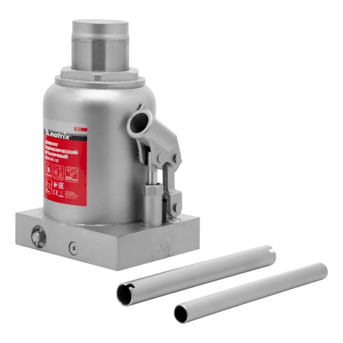 Домкрат гидравлический бутылочный, 30 т, h подъема 244-370 мм Matrix по ценам производителя в Москве с доставкой по всей России