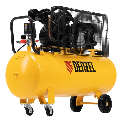Компрессор воздушный BCV2200/100, ременный привод, 2.2 кВт, 100 литров, 370 л/мин Denzel по ценам производителя в Москве с доставкой по всей России
