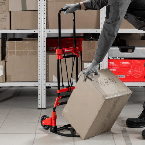 Тележка хозяйственная, складная, 2 колесная, грузоподъемность 80 кг Matrix по ценам производителя в Москве с доставкой по всей России