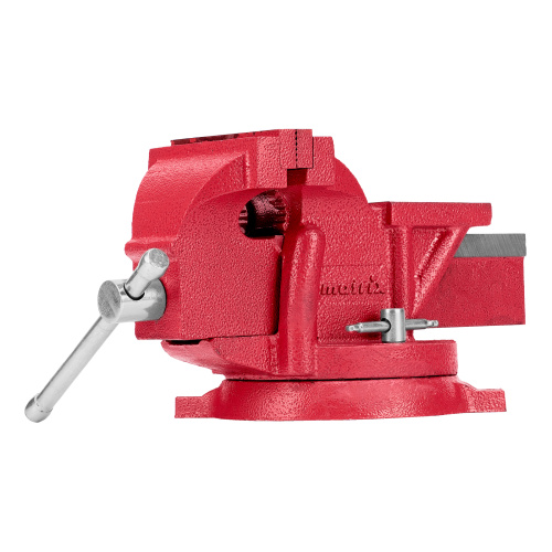 Тиски слесарные, 100 мм, поворотные, с наковальней Matrix по ценам производителя в Москве с доставкой по всей России