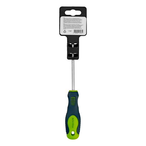 Отвертка, SL5 х 100 мм, CrV, двухкомпонентная рукоятка Сибртех по ценам производителя в Москве с доставкой по всей России