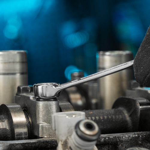 Набор ключей комбинированных 8-19 мм, 8 шт, CrV, холодный штамп Gross по ценам производителя в Москве с доставкой по всей России