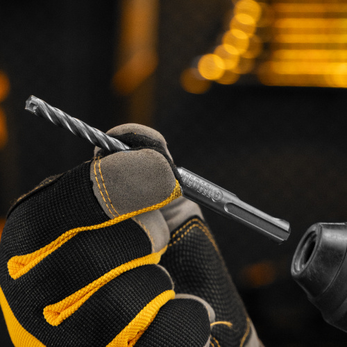 Бур по бетону, цельная крестовая пластина, 6x115 мм, SDS PLUS Denzel по ценам производителя в Москве с доставкой по всей России