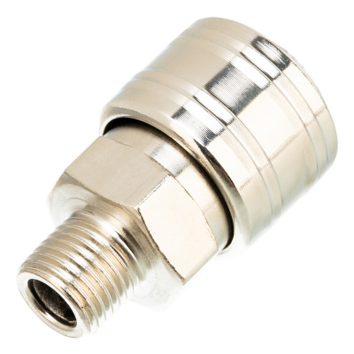 Муфта универсальная быстросъемная ("мама") 1/4, внешняя резьба, 2 шт, Stels по ценам производителя в Москве с доставкой по всей России