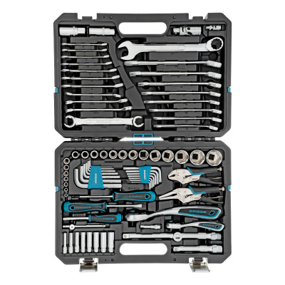 Набор инструментов, 1/4", 1/2", CrV, 120 зубьев, 78 предметов Gross по ценам производителя в Москве с доставкой по всей России