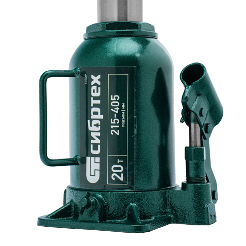 Домкрат гидравлический бутылочный, 20 т, 215-405 мм Сибртех по ценам производителя в Москве с доставкой по всей России