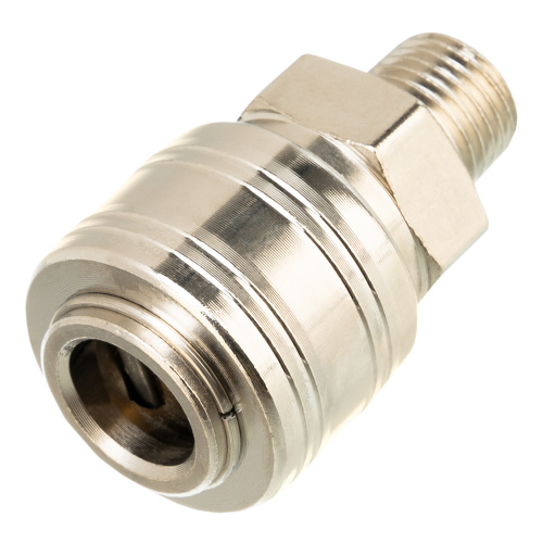 Муфта универсальная быстросъемная ("мама") 1/4, внешняя резьба, 2 шт, Stels по ценам производителя в Москве с доставкой по всей России