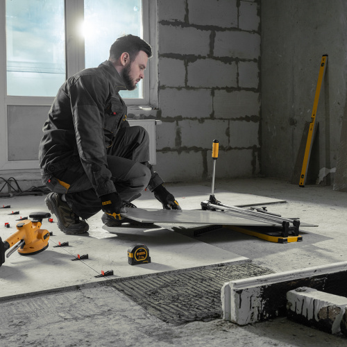 Плиткорез 600х14мм, цельнометал. напр., каретка на подш., стальная станина, рукоятка-пенал Denzel по ценам производителя в Москве с доставкой по всей России