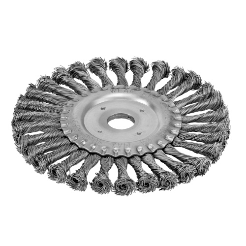 Щетка для УШМ 175 мм, посадка 22.2 мм, плоская, крученая металлическая проволока Сибртех по ценам производителя в Москве с доставкой по всей России