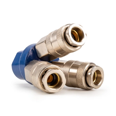 Разветвитель пневматический AERO G 1/4 внутр., 3 rapid мама по ценам производителя в Москве с доставкой по всей России