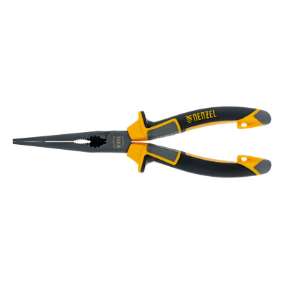 Длинногубцы прямые 205 мм, трехкомпонентные рукоятки Denzel по ценам производителя в Москве с доставкой по всей России